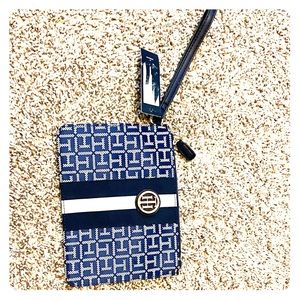 Tommy Hilfiger blue wristlet
